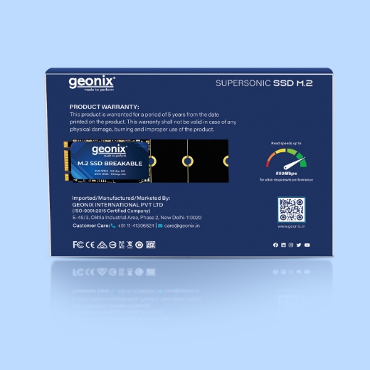 Picture of GEONIX Black 128GB SSD M.2 2280 mSATA III BREAKABLE