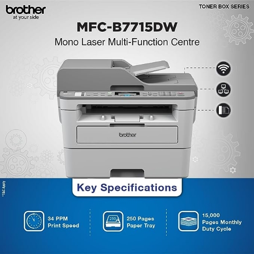 Picture of Brother Toner Box  Mono Laser Multi-Function Printer - MFC-B7715DW